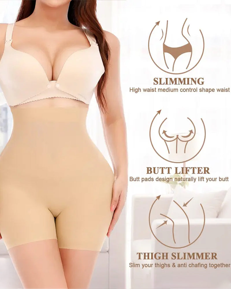 Panties Sin Costuras con Control de Barriga y Almohadilla de Cadera Aumentada para Mujeres