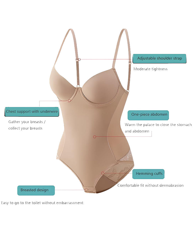Top sin mangas para mujer con control abdominal y detalles de encaje en la cadera