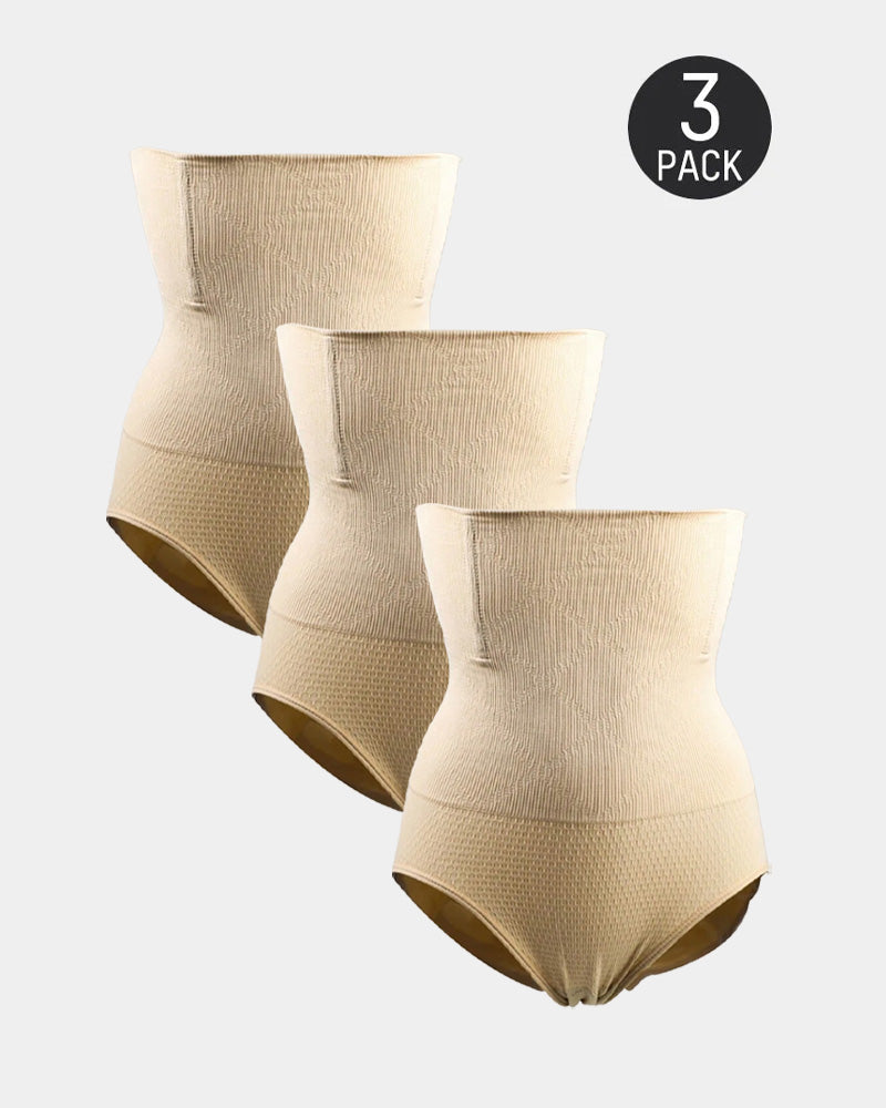 Panties Sin Costuras de Cintura Alta para Mujeres - Moldeo de Abdomen y Realce de Caderas