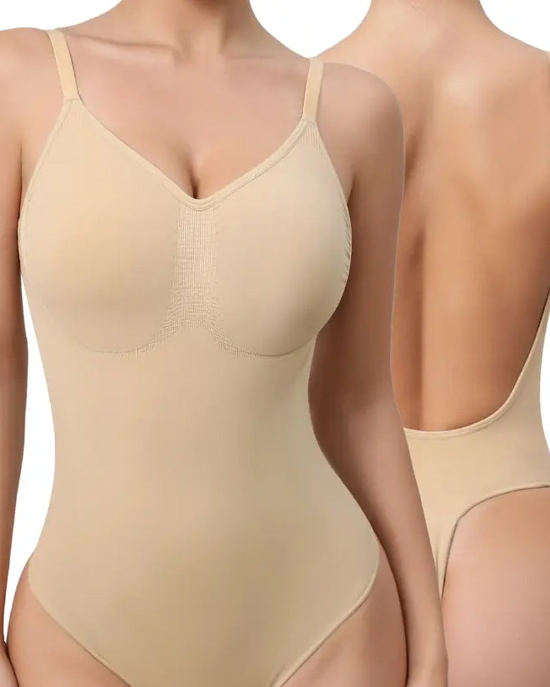 Body Shaper Sin Costuras con V-Cuello para Mujeres