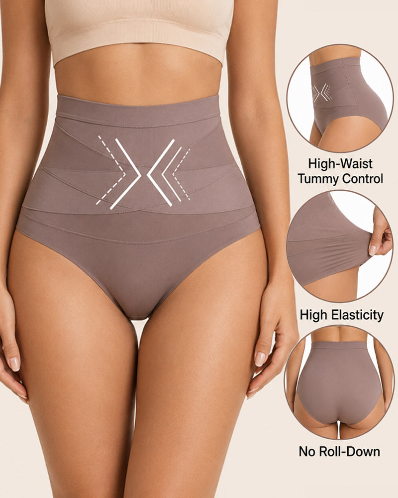 Shorts Moldeadores de Cintura Alta Sin Costuras para Control de Abdomen y Realce de Glúteos