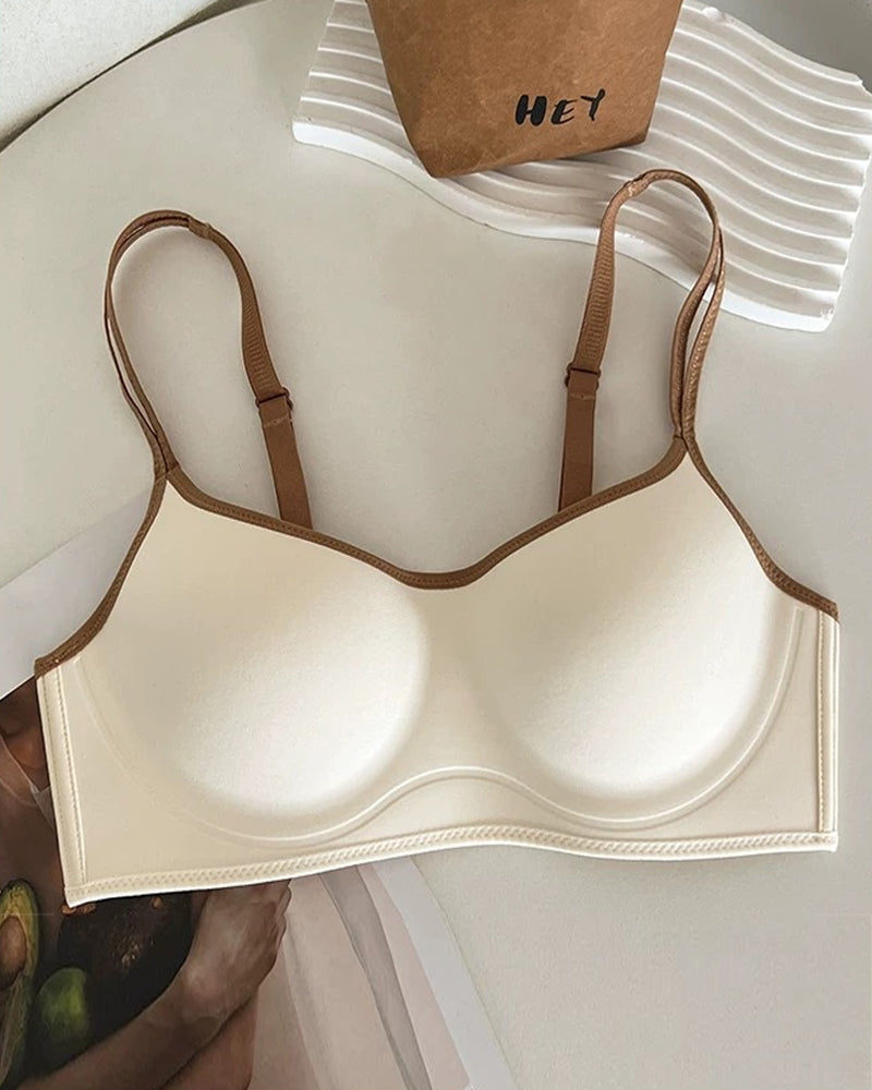 Sostén sin costuras y sin alambres, con realce, cómodo y transpirable para mujer