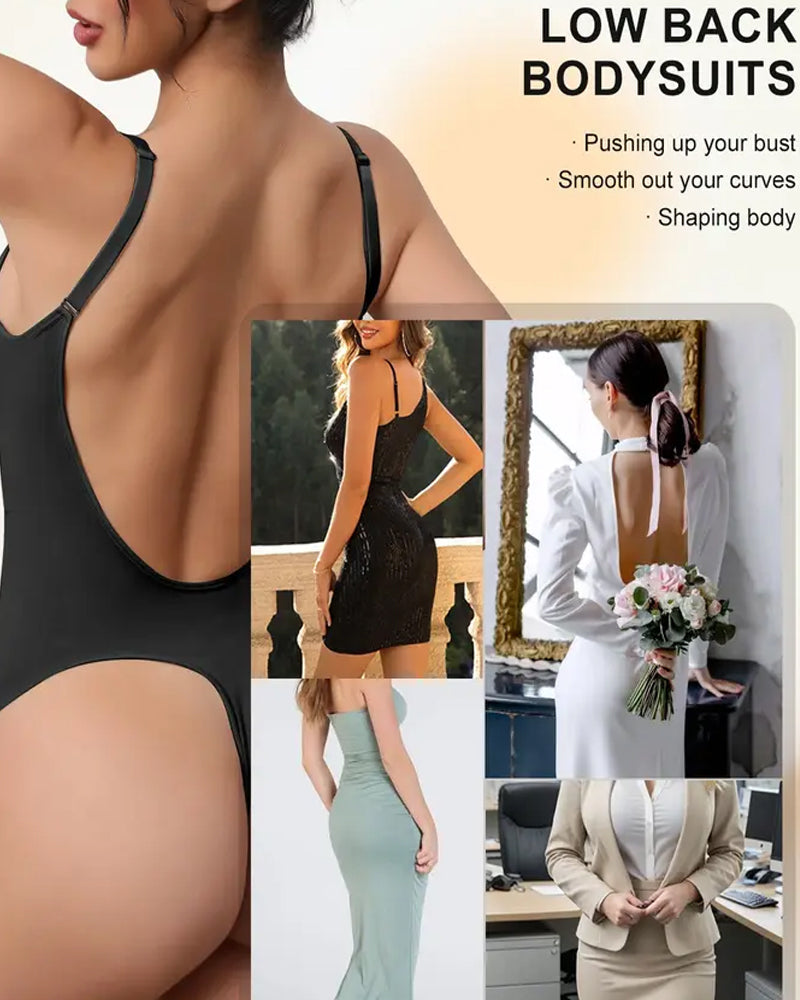Body Shaper Sin Costuras con V-Cuello para Mujeres