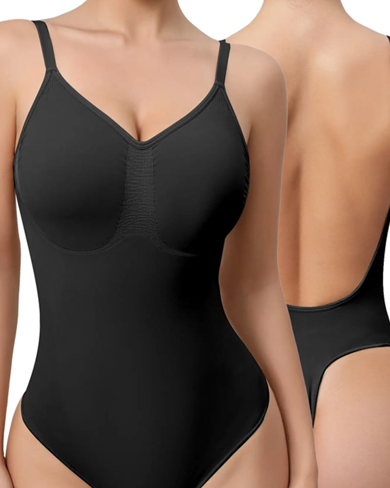 Body Shaper Sin Costuras con V-Cuello para Mujeres