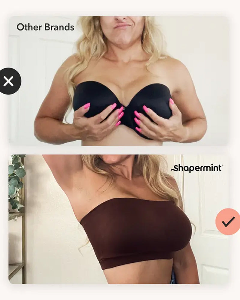 Bandeau Sin Tirantes, Sin Costuras y Antideslizante