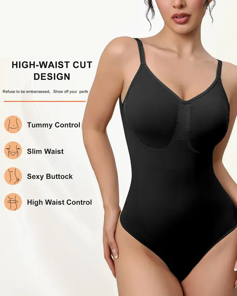 Body Shaper Sin Costuras con V-Cuello para Mujeres