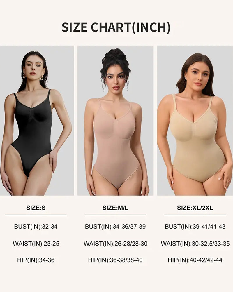 Body Shaper Sin Costuras con V-Cuello para Mujeres