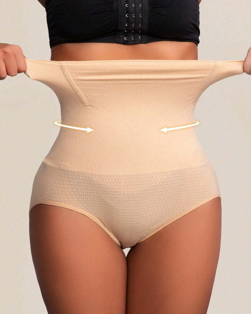 Panties Sin Costuras de Cintura Alta para Mujeres - Moldeo de Abdomen y Realce de Caderas