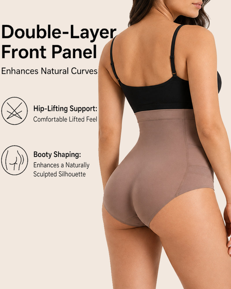 Shorts Moldeadores de Cintura Alta Sin Costuras para Control de Abdomen y Realce de Glúteos