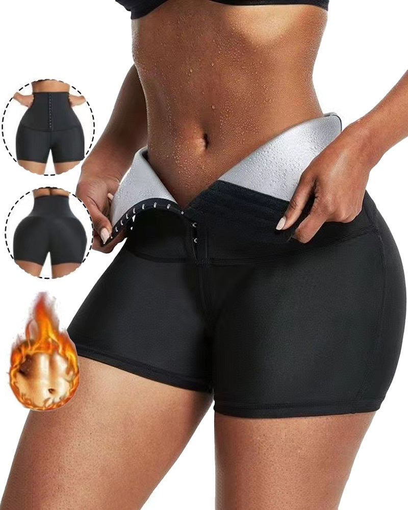 Shorts de sauna para mujer, moldeadores de cuerpo, de alta cintura, ideales para fitness y deportes