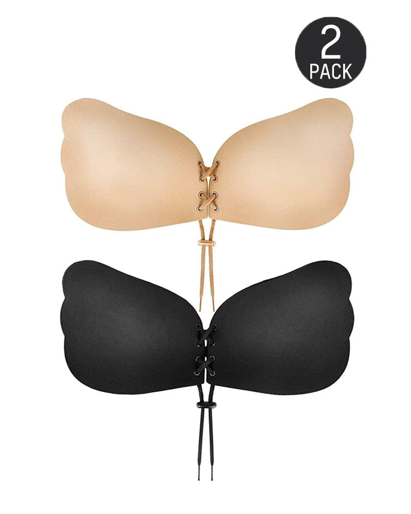 Top Adhesivo Sin Tirantes de Silicona con Cuerda para Mujeres