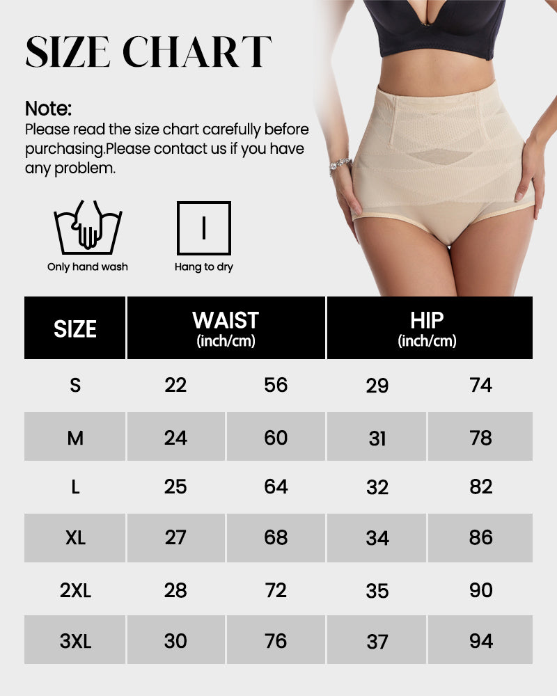 Floralshe® Mujeres Panties de Cintura Alta con Control Abdomen