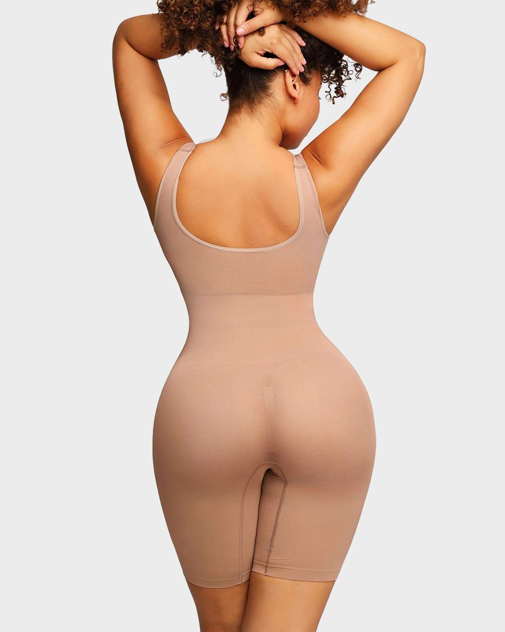 Body sin costuras de corte medio muslo
