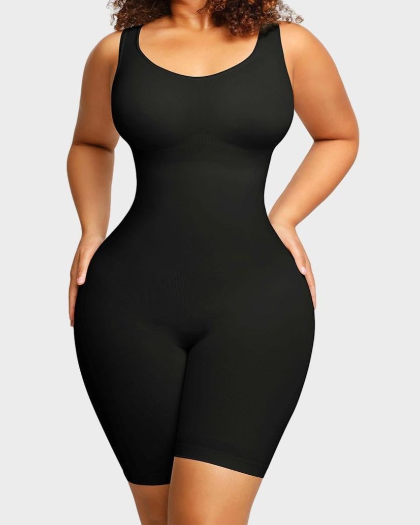 Body sin costuras de corte medio muslo