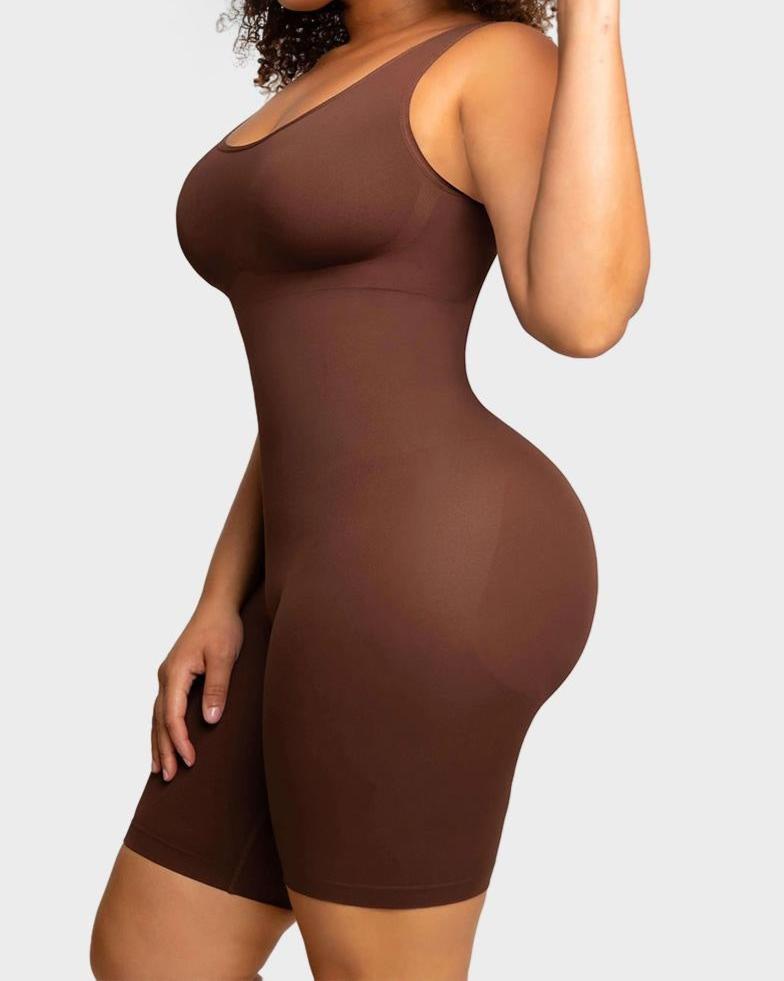 Body sin costuras de corte medio muslo