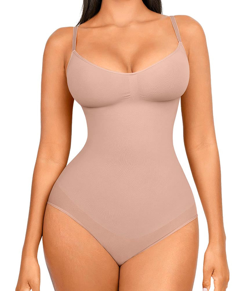 Body Shaping Leggings for Women, Waist Trainer, Seamless Abdomen Control Bodysuit, Square Neck Jumpsuit