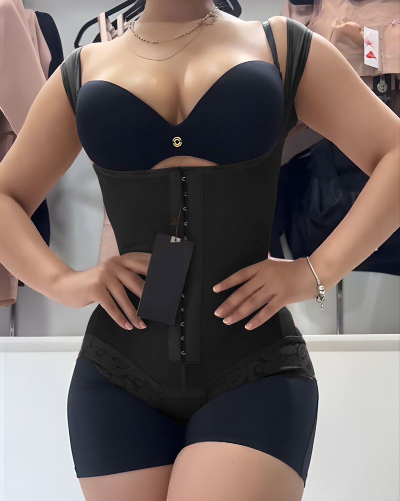 Corset de Encaje con Control Abdomen y Realce de Glúteos para Mujeres