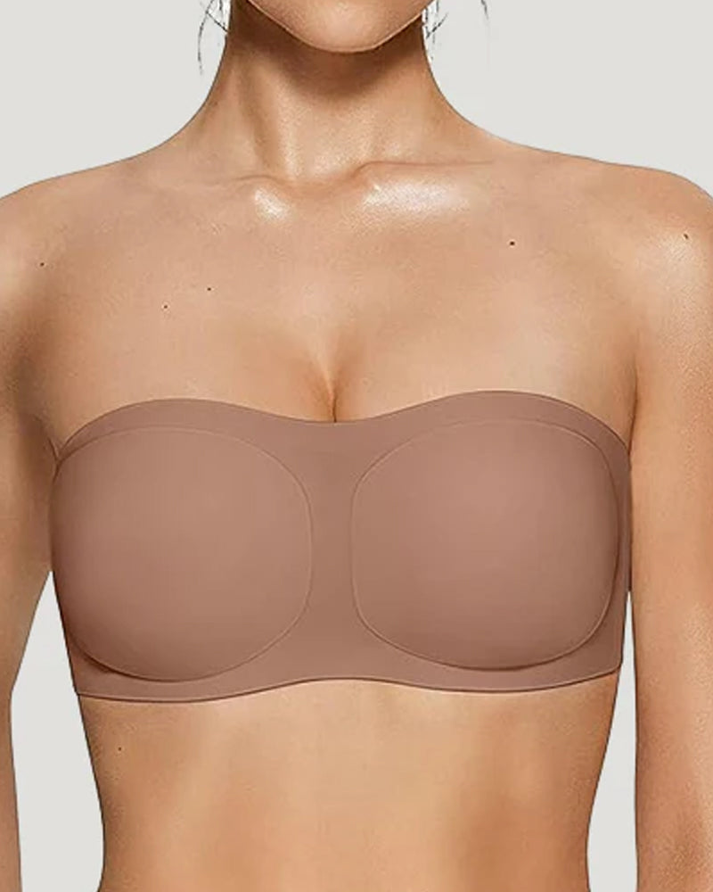 Sostén Push-Up de Silicona Antideslizante y Sin Costuras para Mujeres