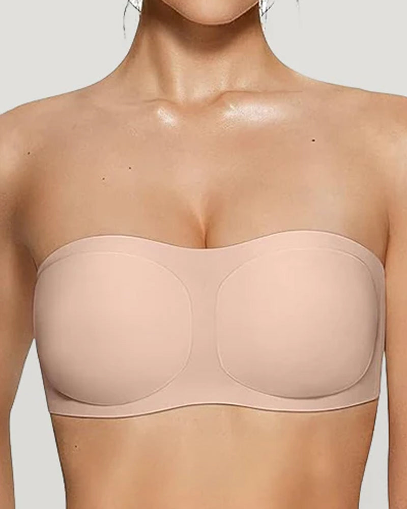 Sostén Push-Up de Silicona Antideslizante y Sin Costuras para Mujeres