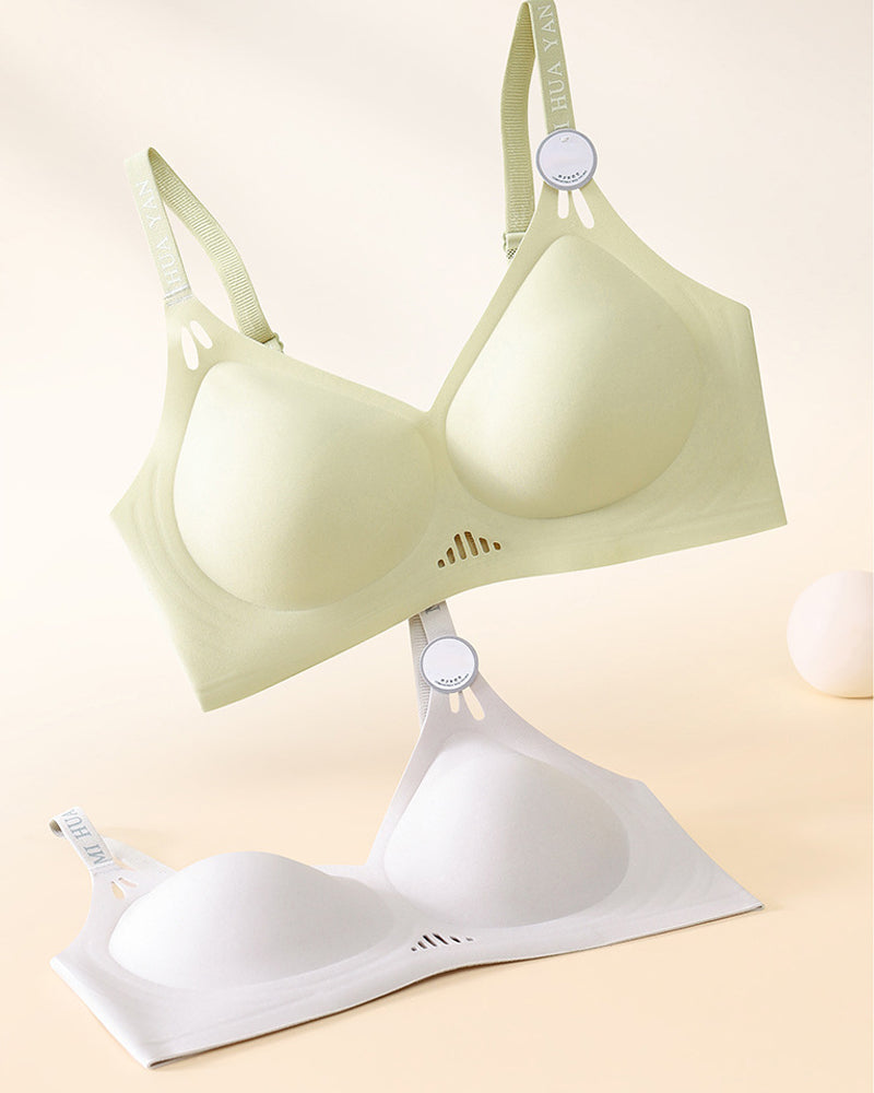 Sostén inalámbrico sin costuras con push-up de gel para mujeres