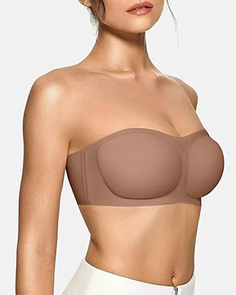 Sostén Push-Up de Silicona Antideslizante y Sin Costuras para Mujeres