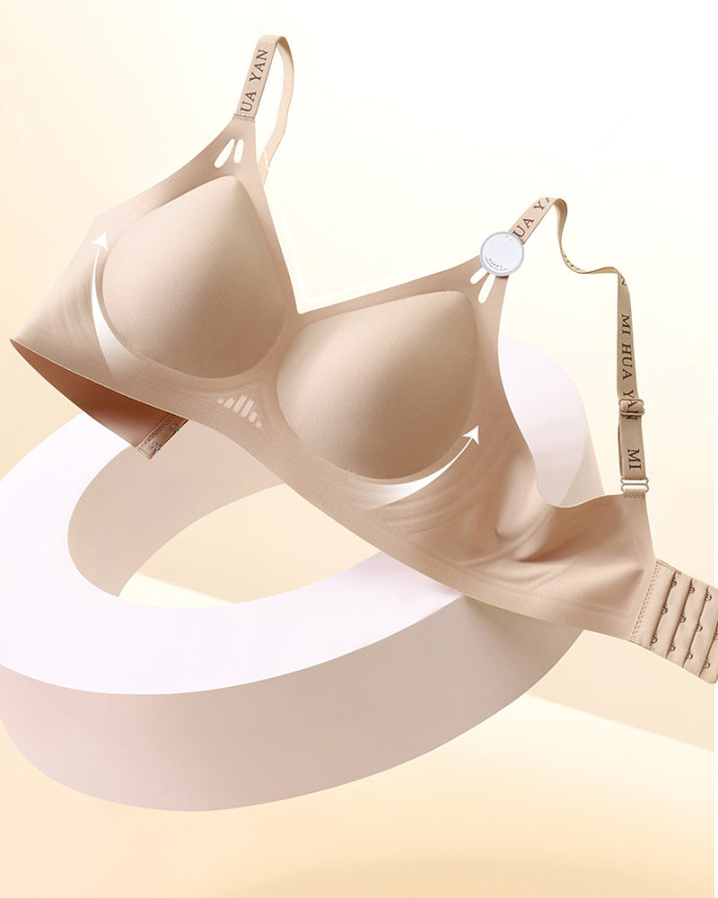 Sostén inalámbrico sin costuras con push-up de gel para mujeres