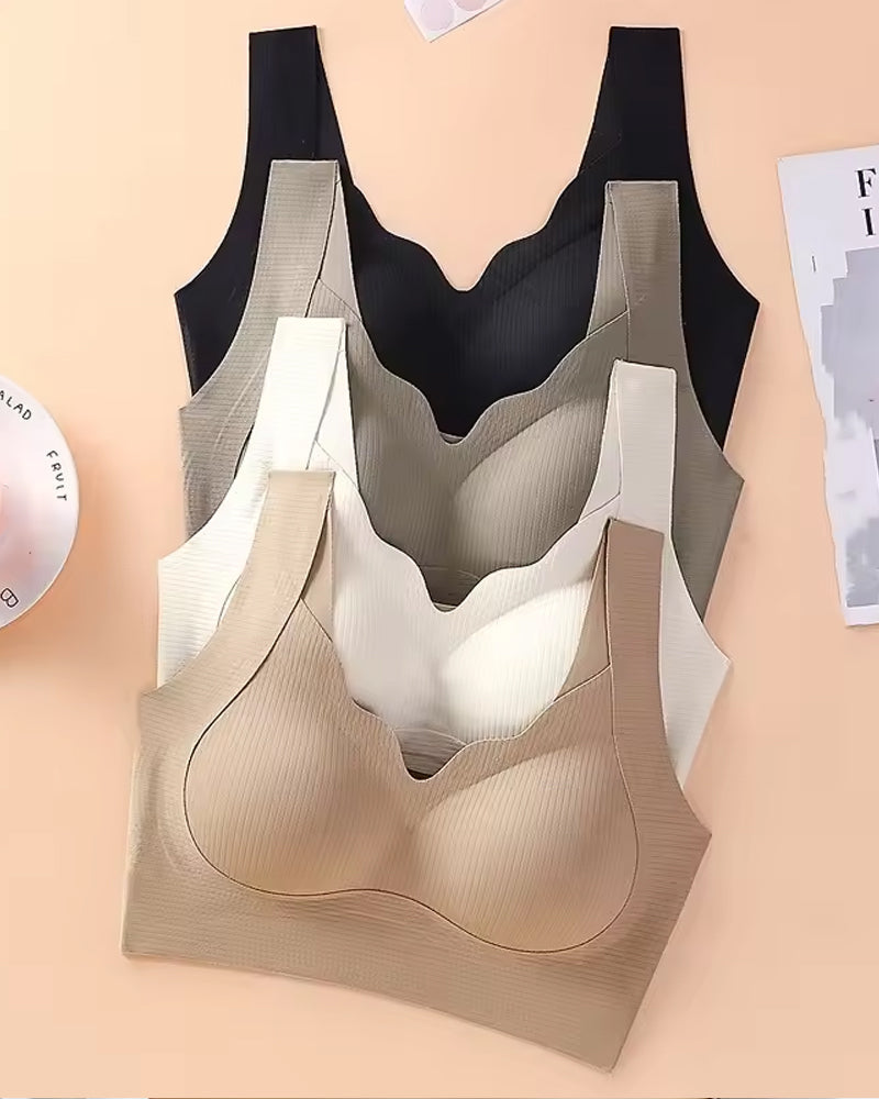 Sujetador sin costuras ni aros para mujer, cómodo y transpirable