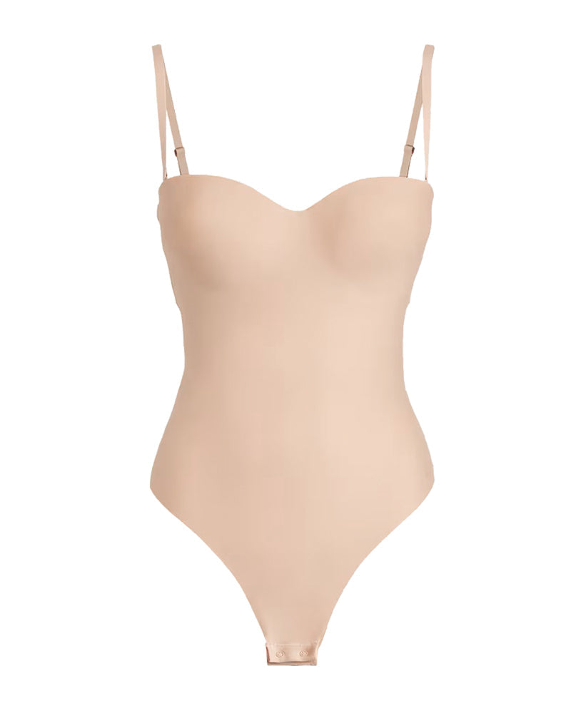 Body sin espalda y sin costuras para control abdominal y modelado femenino