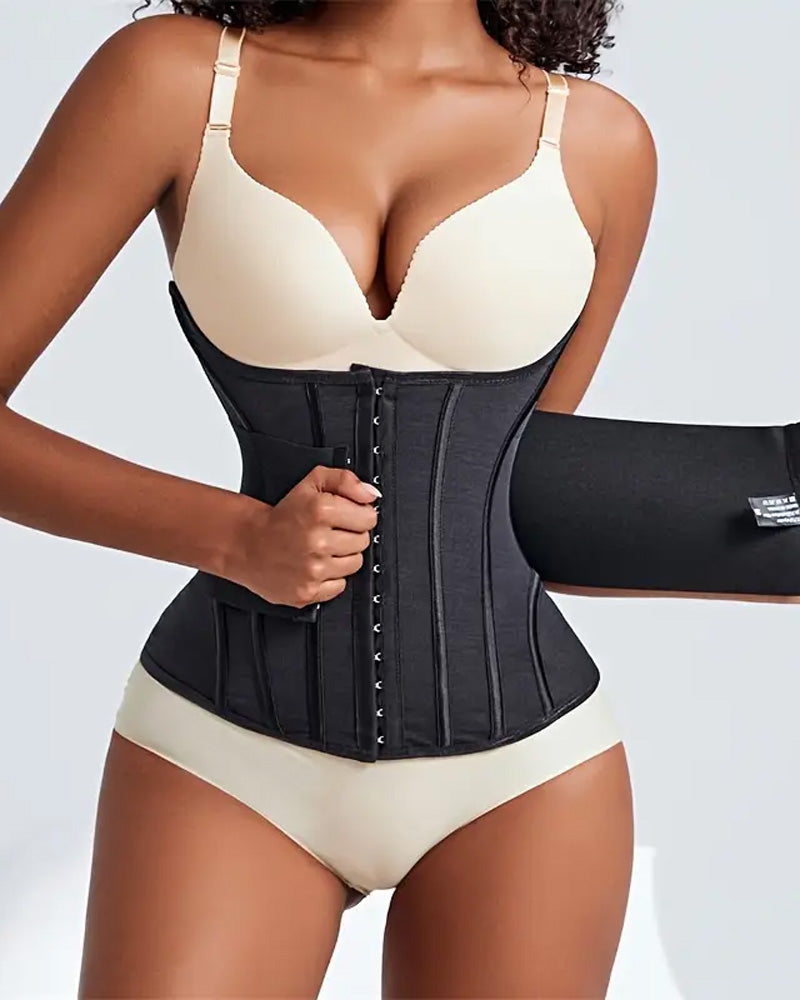 Faja Moldeadora con Soporte para Senos y Entrenador de Cintura con Varilla de Acero para un Abdomen Plano