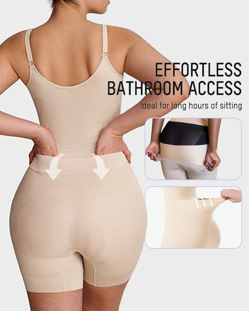 Body elástico sin costuras para control de abdomen femenino, fácil de usar
