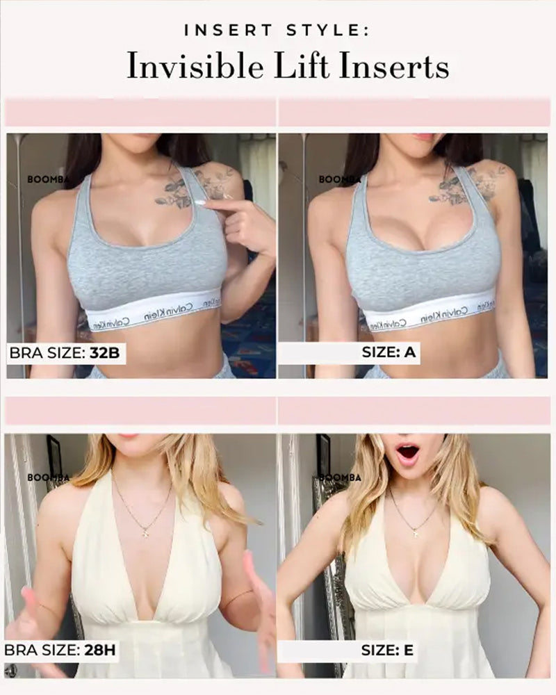 Almohadillas invisibles para el pecho con efecto levantador y adhesivo sin costuras