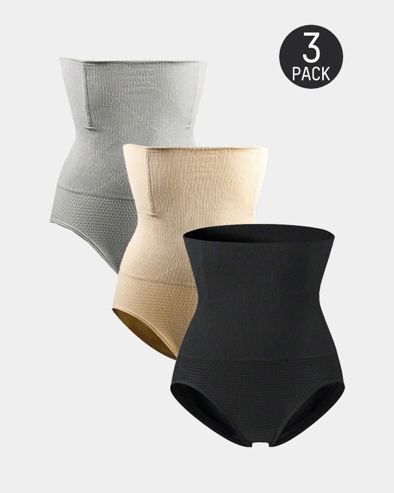 Panties Sin Costuras de Cintura Alta para Mujeres - Moldeo de Abdomen y Realce de Caderas