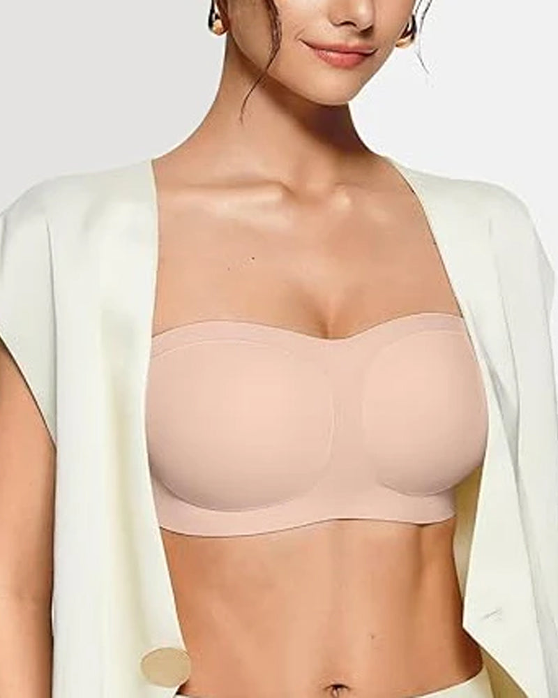 Sostén Push-Up de Silicona Antideslizante y Sin Costuras para Mujeres