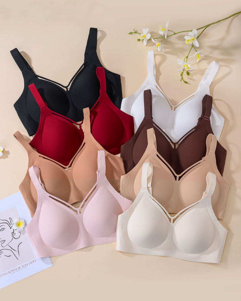 Sujetador Confortable Sin Aros y Sin Costuras para Mujeres de Tallas Grandes