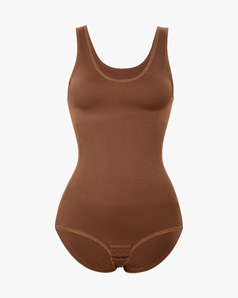 Mallas Tummy sin costuras con cuello redondo para mujer