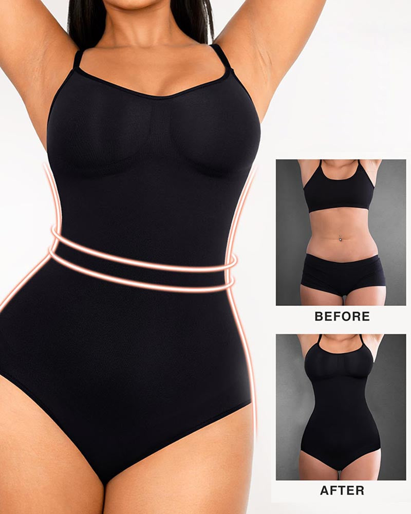 Body Shaping Leggings for Women, Waist Trainer, Seamless Abdomen Control Bodysuit, Square Neck Jumpsuit